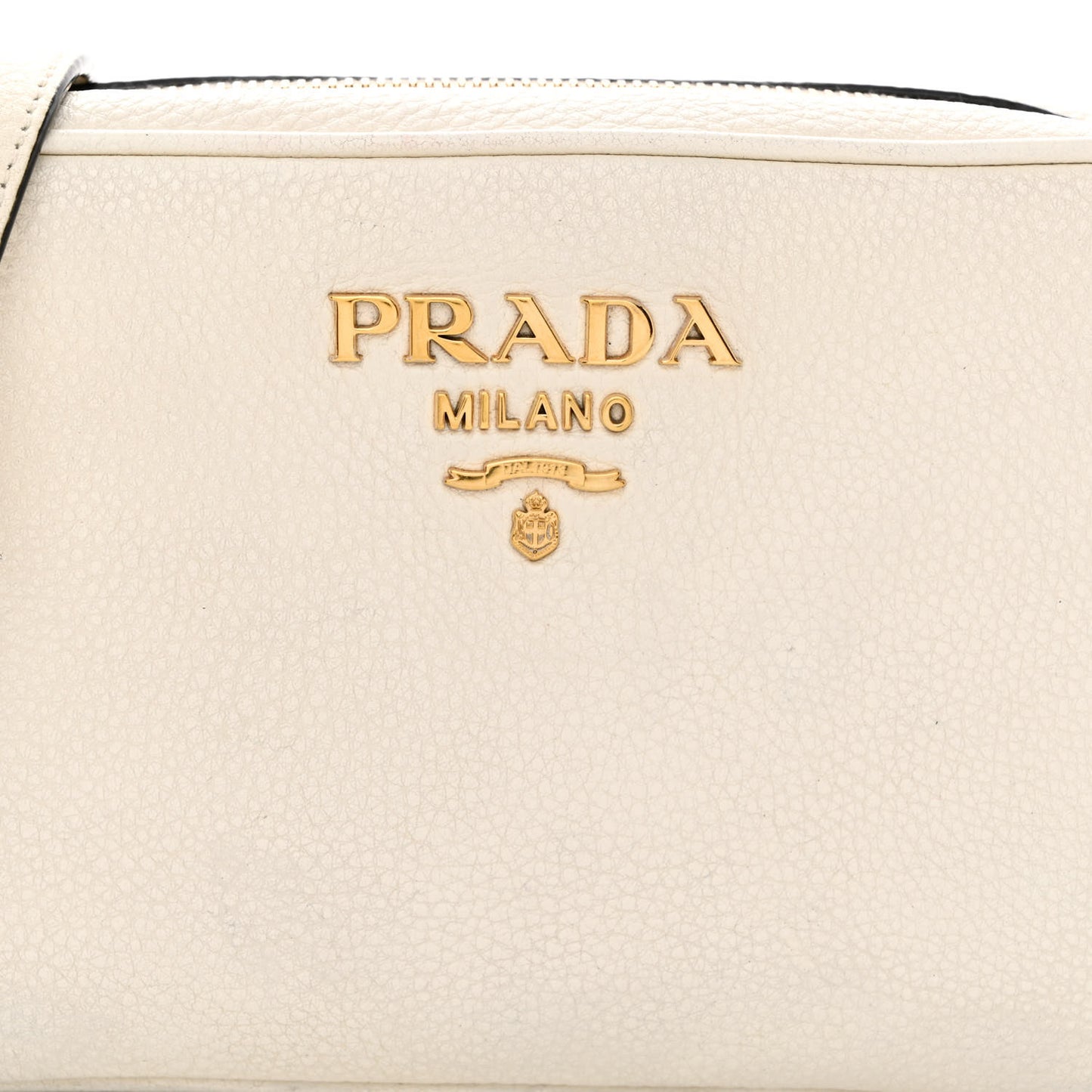 Vitello Daino Camera Crossbody Bianco