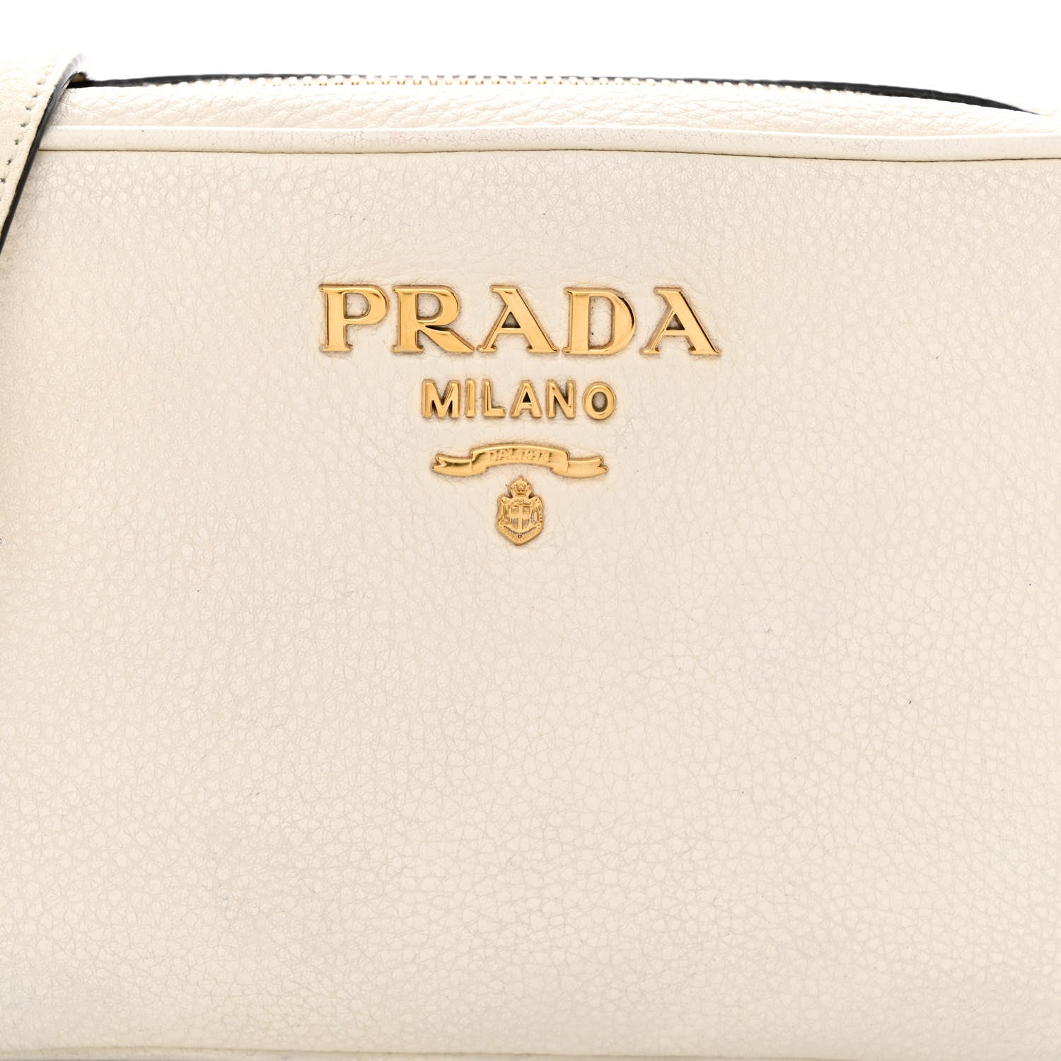 Prada Vitello Daino Camera Crossbody Bianco 9 of 16