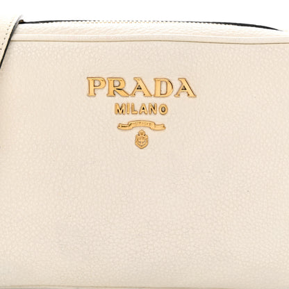Prada Vitello Daino Camera Crossbody Bianco 9 of 16