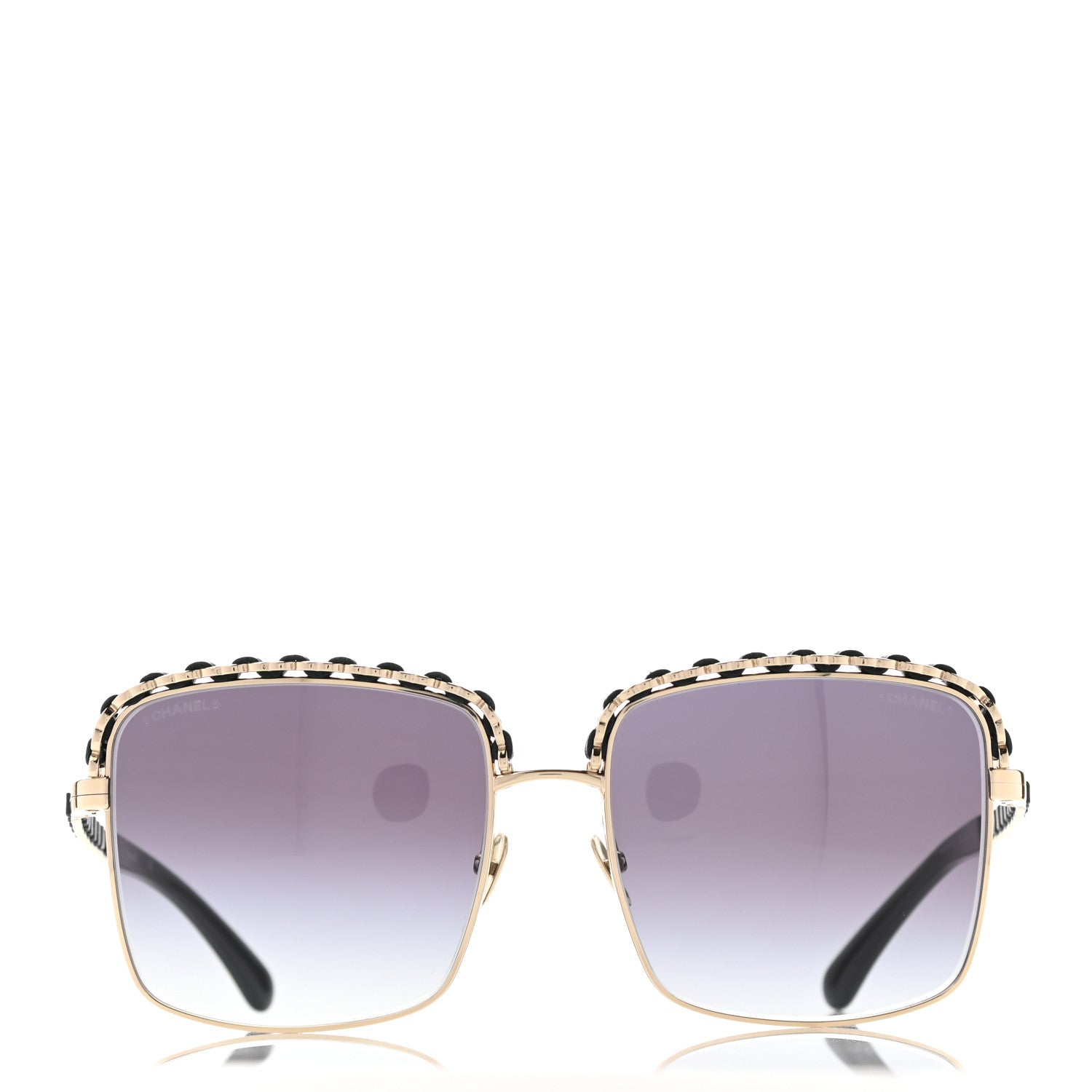Chanel Metal Square Chain Sunglasses 71369 Grey 2 of 7