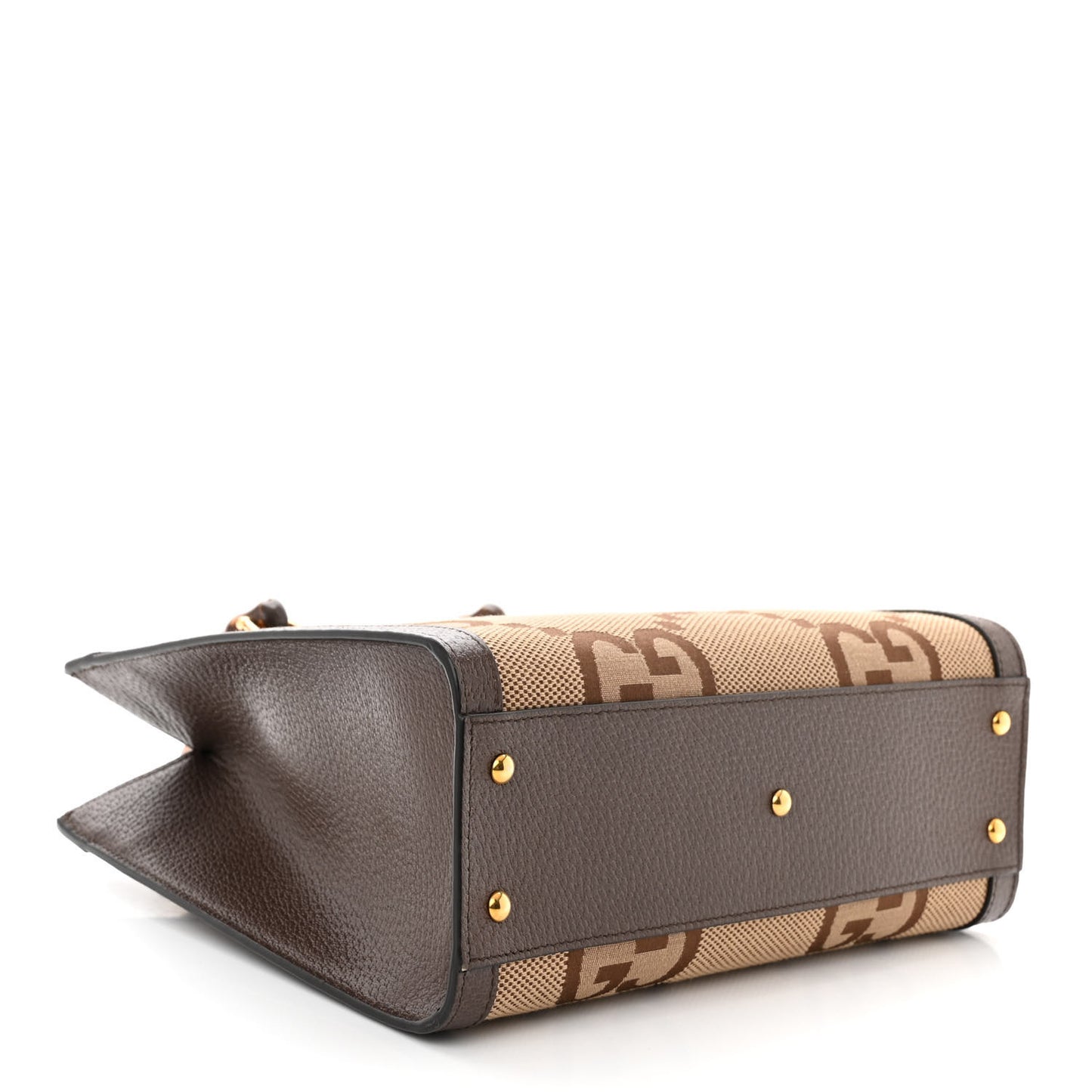 Monogram Jumbo GG Textured Dollar Calfskin Small Diana Tote Bag Camel Ebony New Acero Pomegranate Red