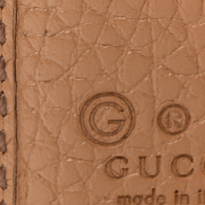 Gucci Pebbled Calfskin Soho Compact Flap Wallet Camelia 8 of 10