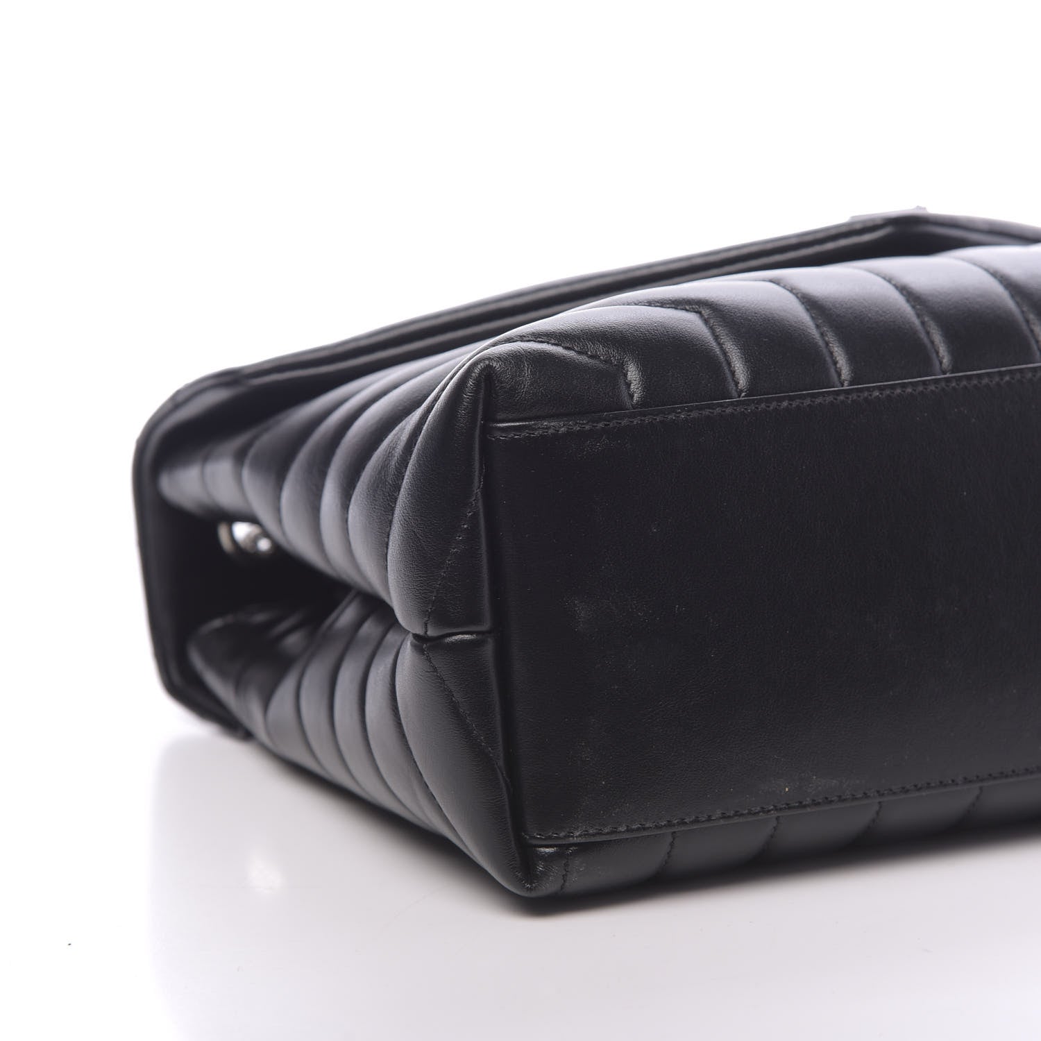 Saint Laurent Calfskin Y Quilted Monogram Medium Loulou Chain Satchel Black 8 of 10