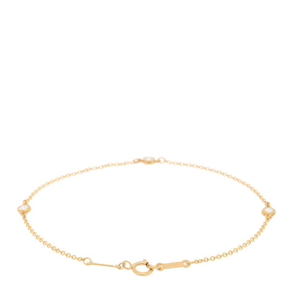 Tiffany 18K Yellow Gold Diamond .15ctw Elsa Peretti Diamonds by the Yard Station Bracelet 2 of 3