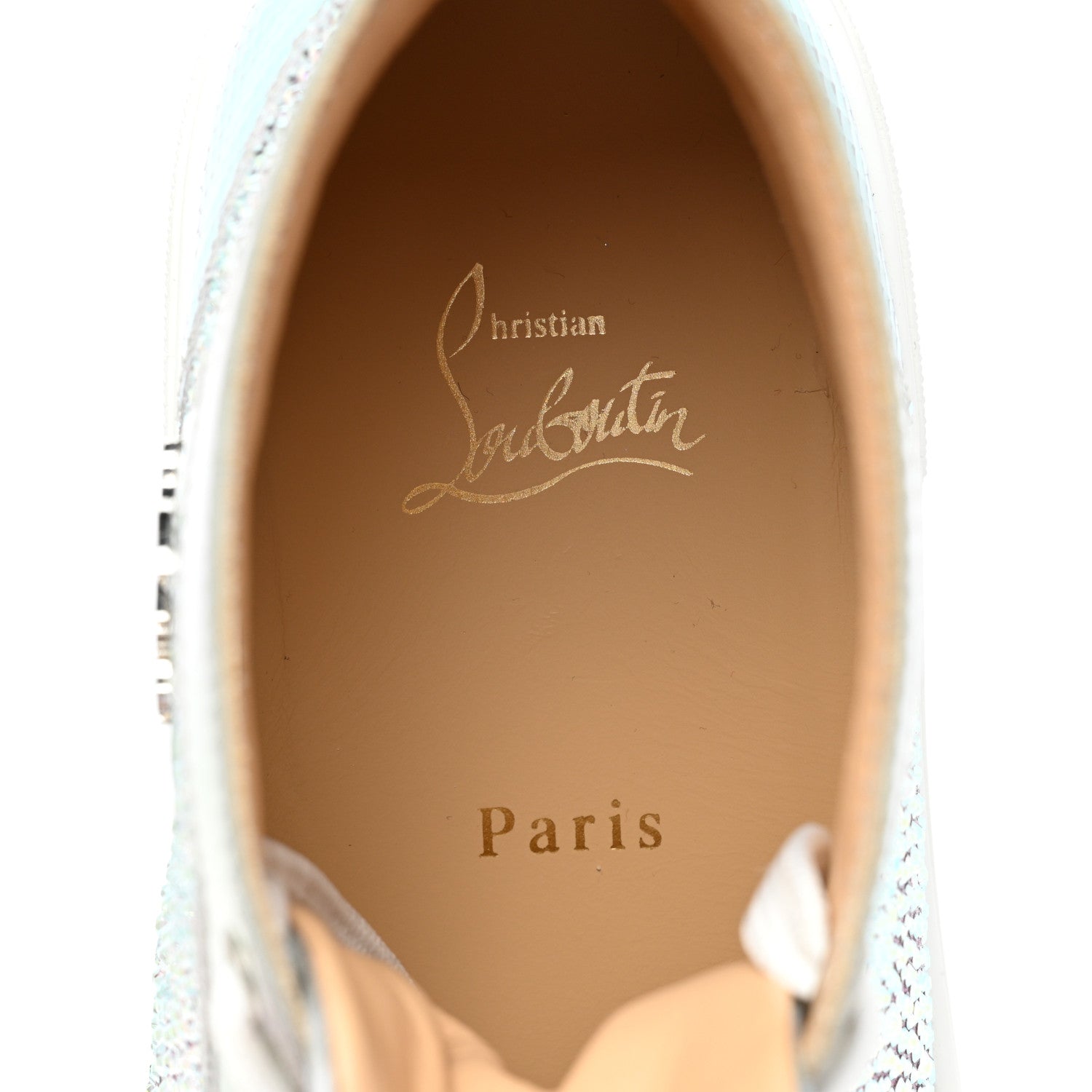 Christian Louboutin Strass Womens Super Louis Flat Sneakers 39 Version AB 7 of 8