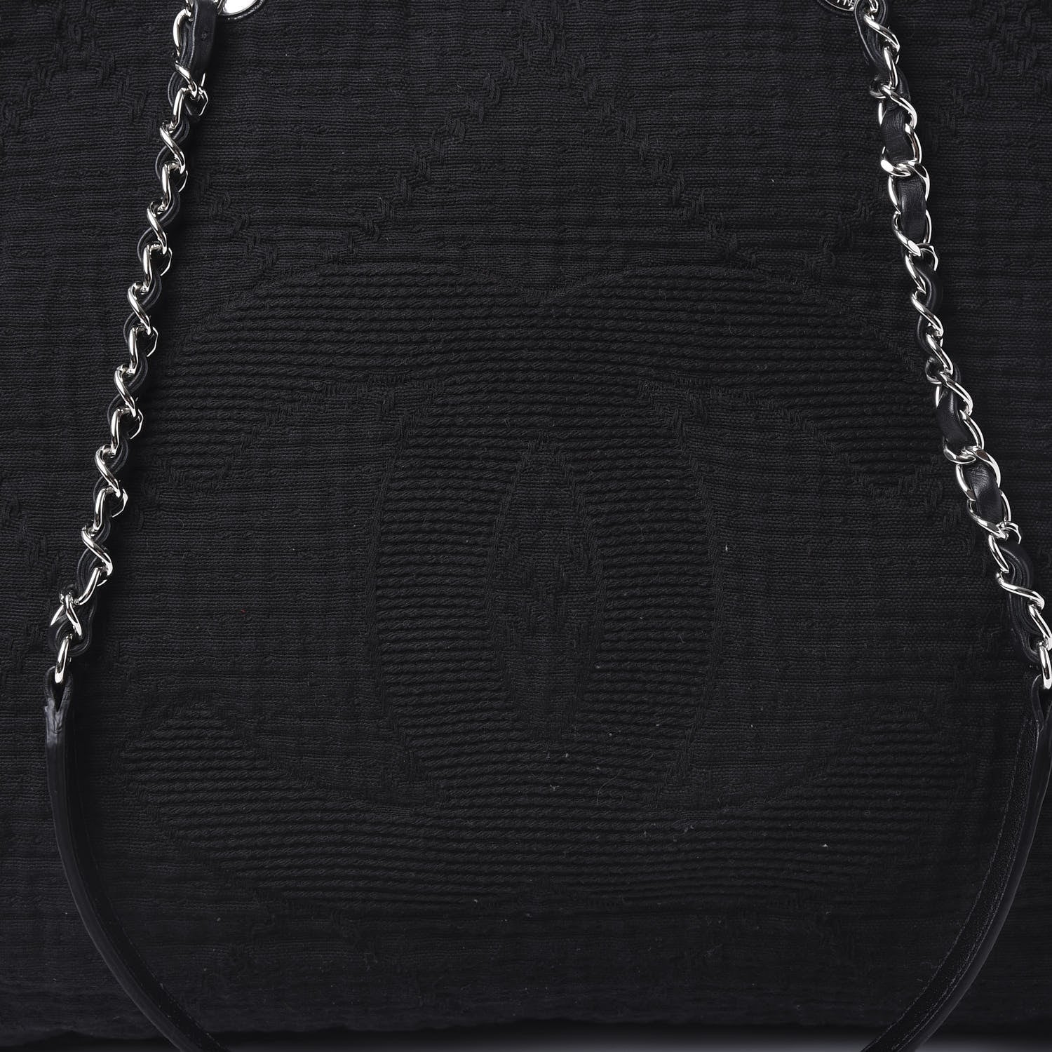 Chanel Canvas Extra Large Double Face Shopping Tote Black 11 of 12