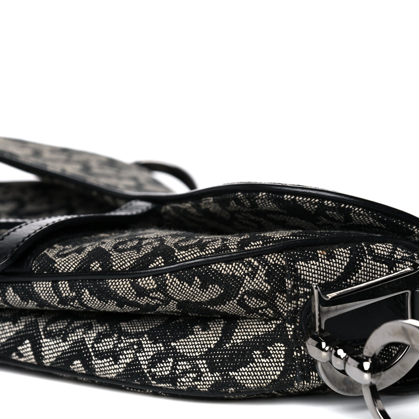 Monogram Saddle Bag Black