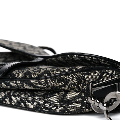 Christian Dior Monogram Saddle Bag Black 9 of 14