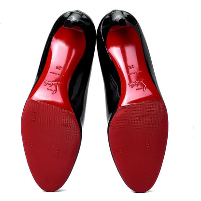 Christian Louboutin Patent Simple 85 Pumps 38 Black 6 of 10