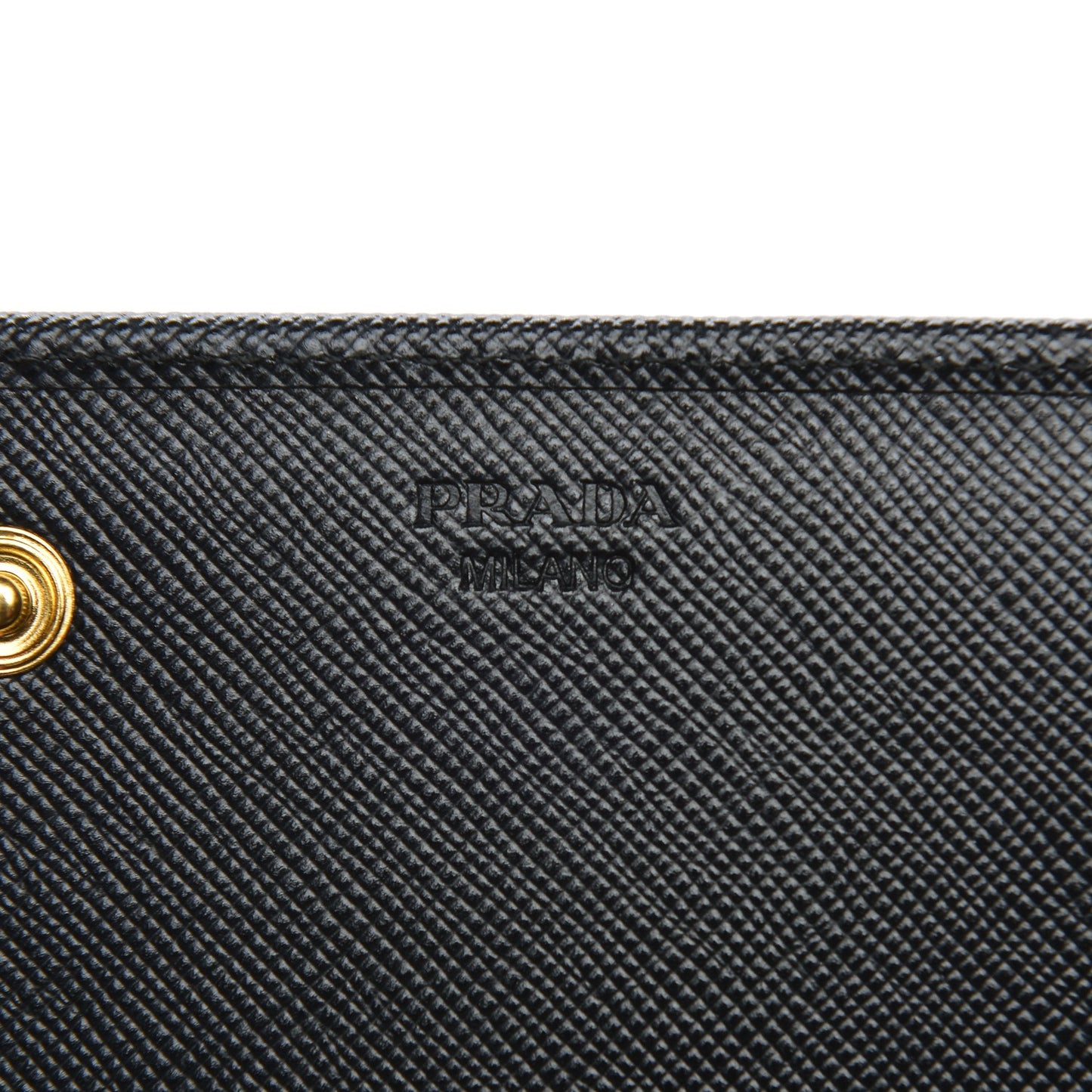 Saffiano Metal Continental Flap Wallet Nero Black
