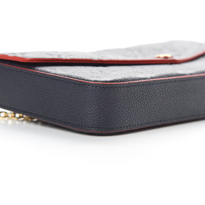 Louis Vuitton Empreinte Pochette Felicie Chain Wallet Marine Rouge 11 of 12