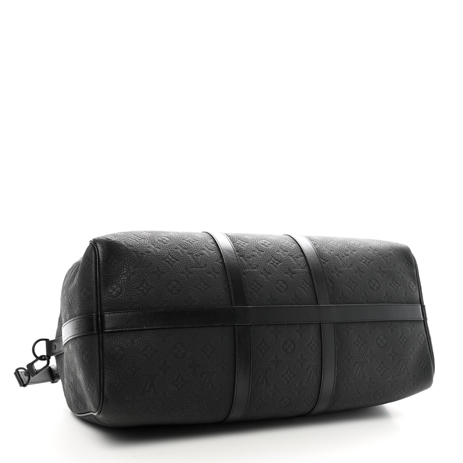 Louis Vuitton Taurillon Monogram Keepall Bandouliere 50 Black 3 of 9
