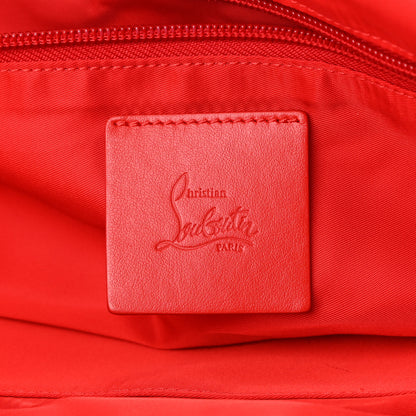 Christian Louboutin Calfskin Nyon Duffle Army Green Red Black 6 of 16