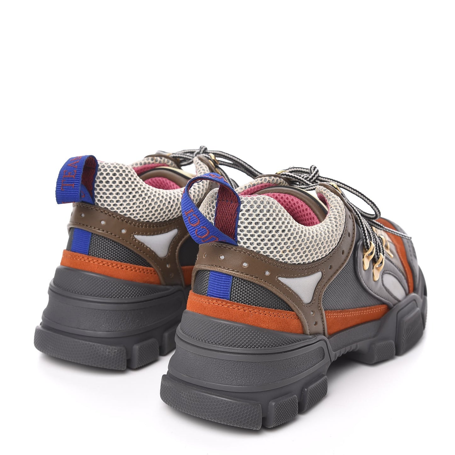X SEGA Mesh Canvas Calfskin Womens Flashtrek Sneakers 37 White Box Pink Ardesia Loess