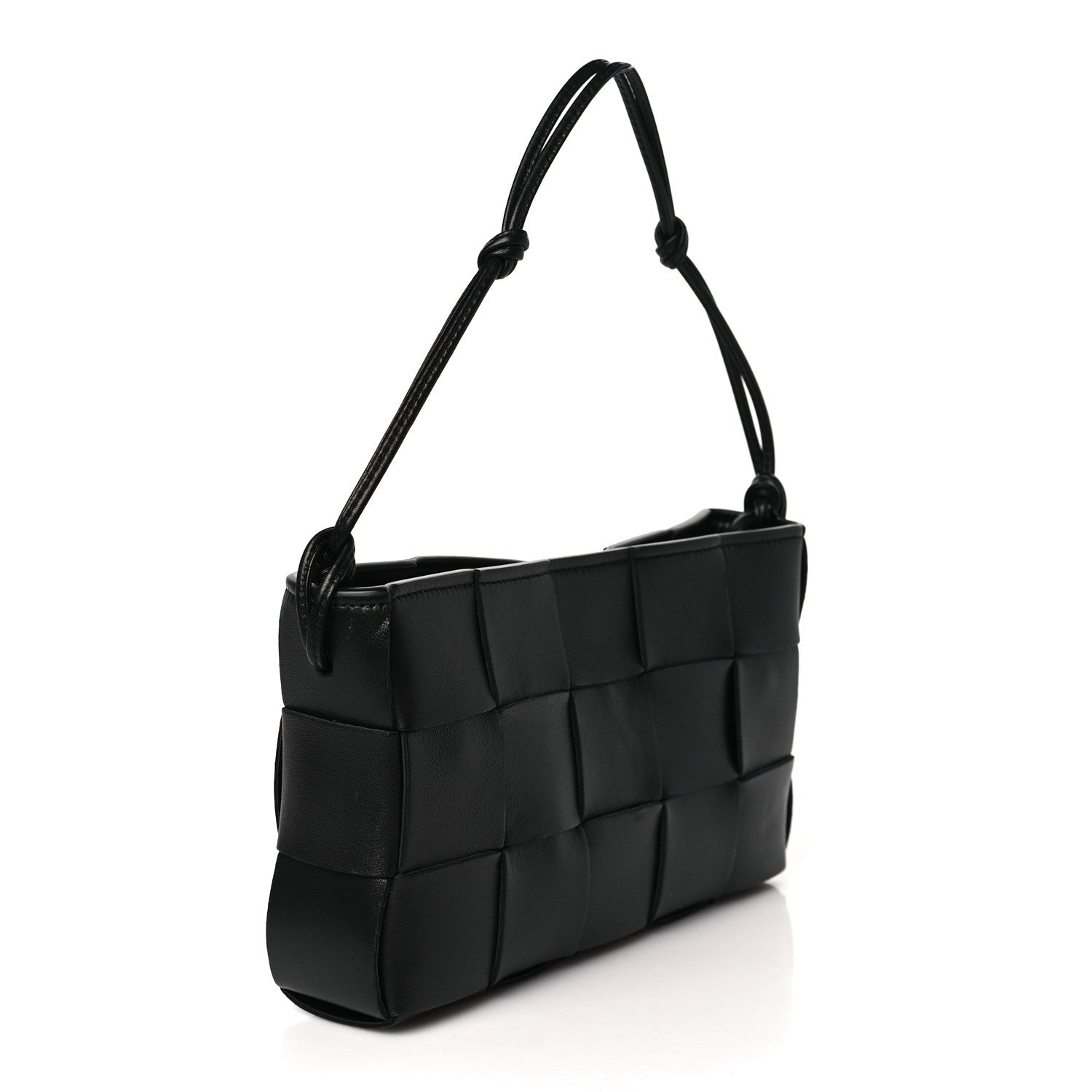 Bottega Veneta Calfskin Maxi Intrecciato Cassette Pouch On Strap Black 3 of 8
