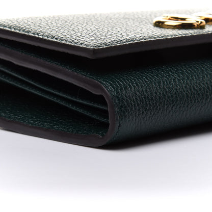 Gucci Grainy Calfskin Zumi Continental Wallet Vintage Green 5 of 10