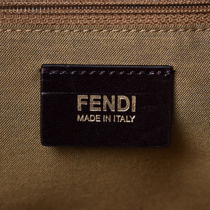 Fendi Zucca Vitello Large Chef Tote Tobacco Oro Moro 8 of 9