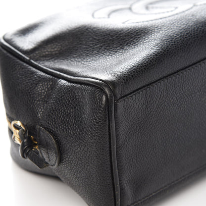 Chanel Caviar Timeless CC Cosmetic Pouch Bag Black 7 of 10