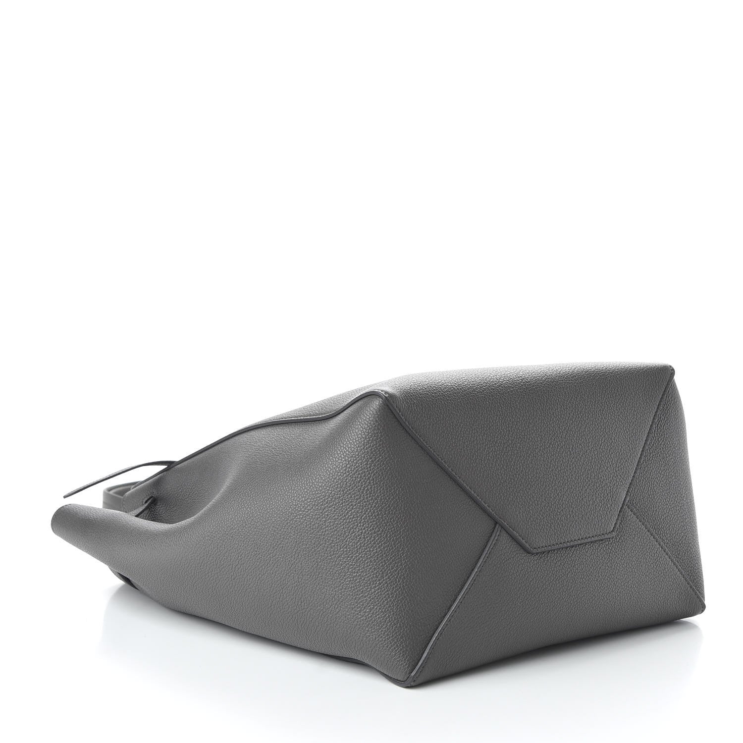 Celine Soft Grained Calfskin Small Belt Cabas Phantom Grey 4 of 9