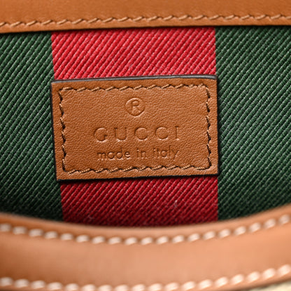 Gucci GG Icon Monogram Padlock Shoulder Bag Beige Dark Brown 6 of 10