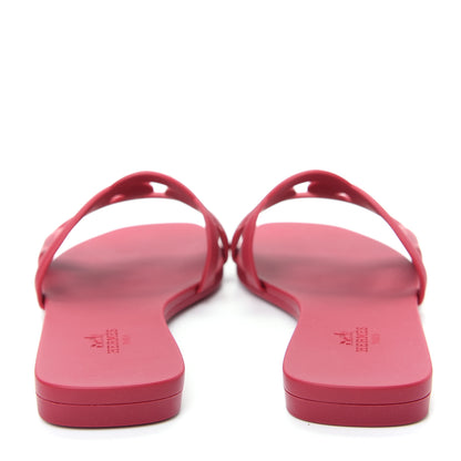 Hermes Rubber Aloha Sandals 35 Rose Baie 6 of 10
