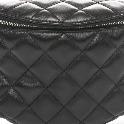 Chanel Calfskin Quilted Waist Belt Bag Black 7 of 9