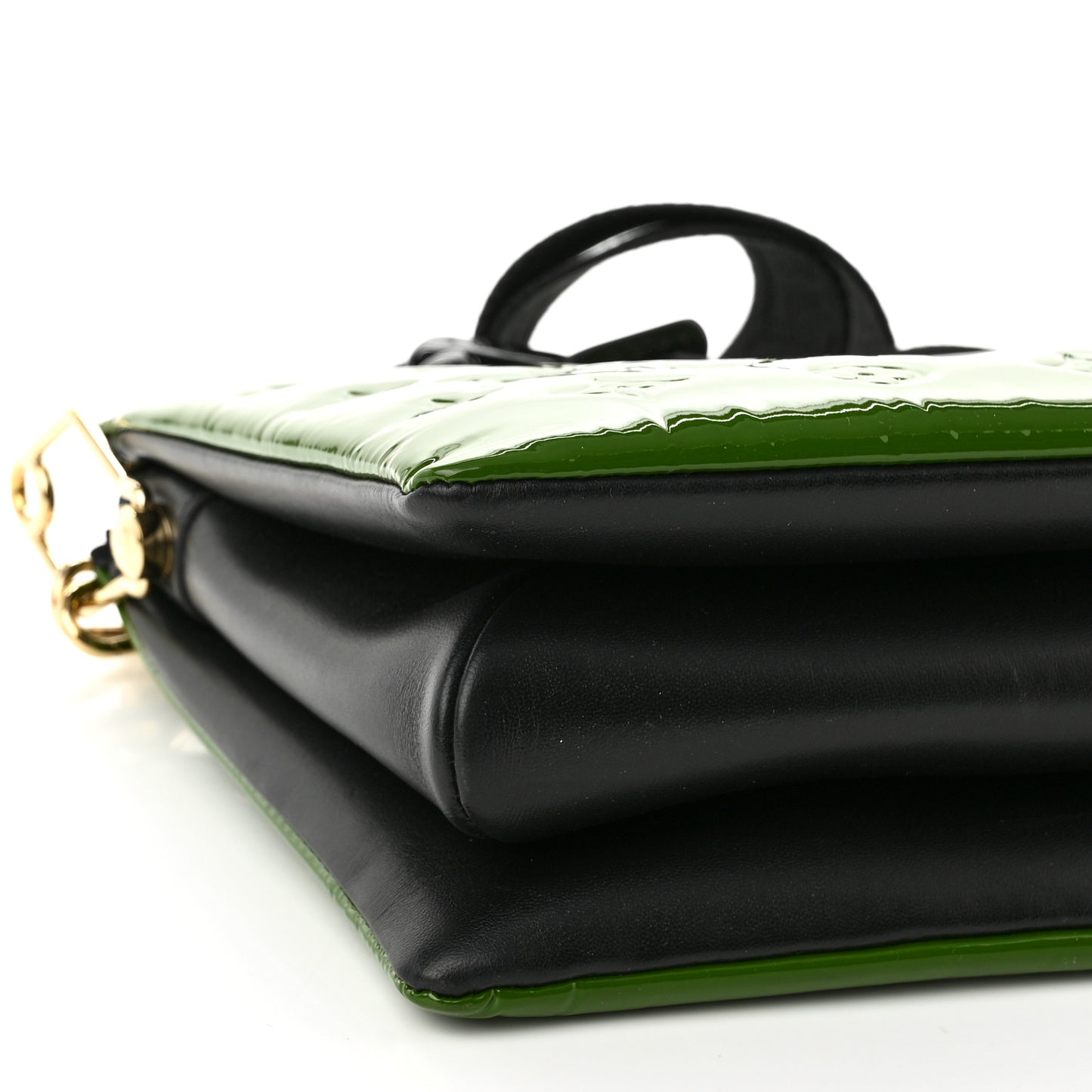 Patent Embossed Monogram Coussin PM Green Black