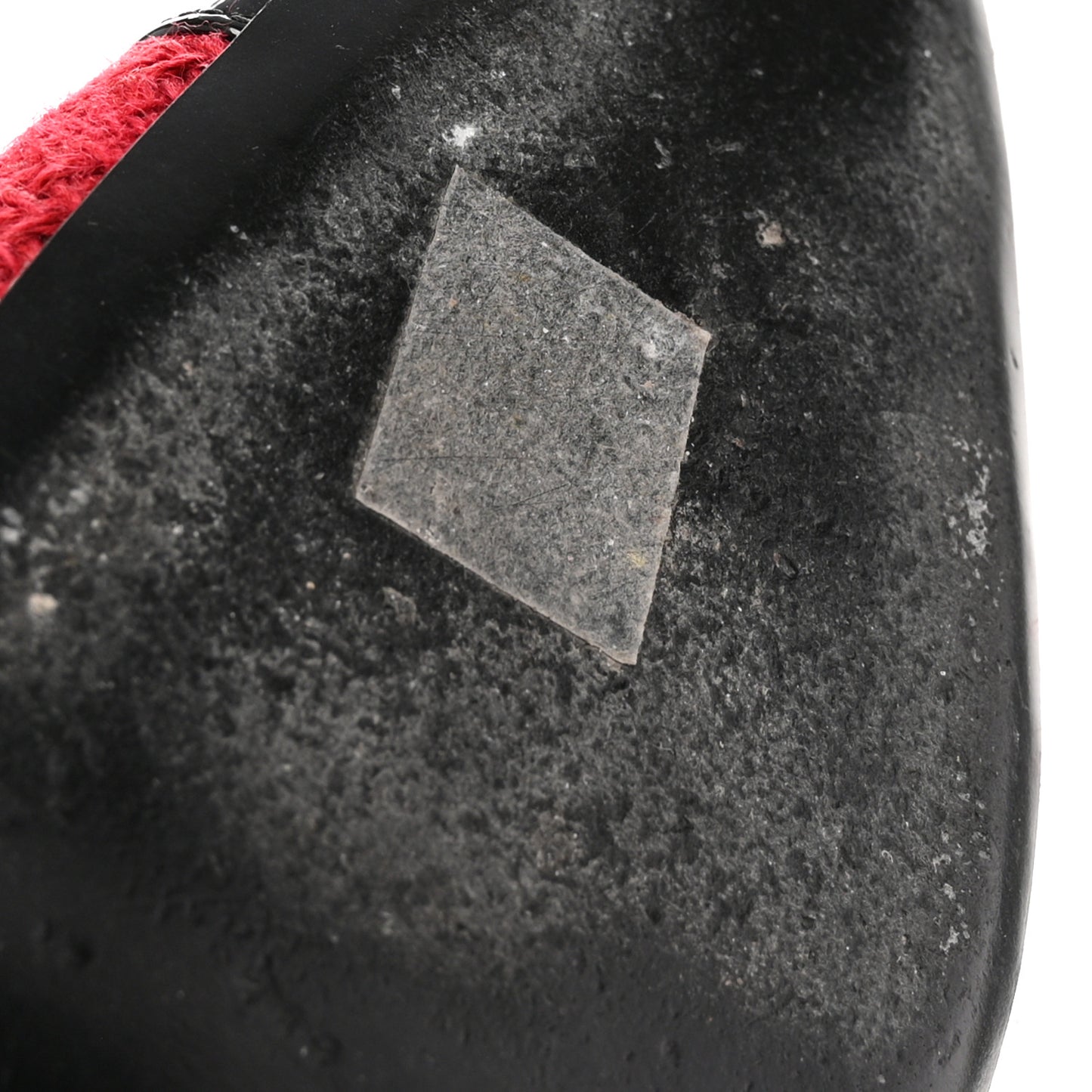 Tweed Patent Cap Toe CC Slingback Pumps 39.5 Red Black