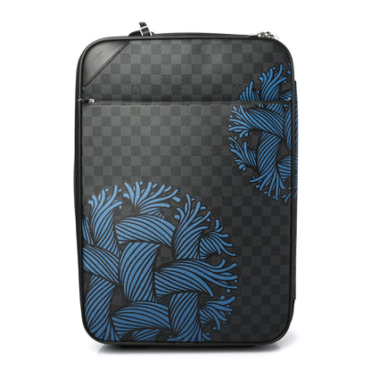 Louis Vuitton Damier Graphite Rope Pegase Light 55 Blue 1 of 6