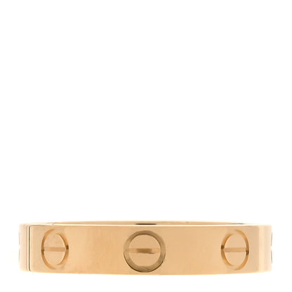 Cartier 18K Yellow Gold 3.5mm LOVE Wedding Band Ring 51 5.75 1 of 6