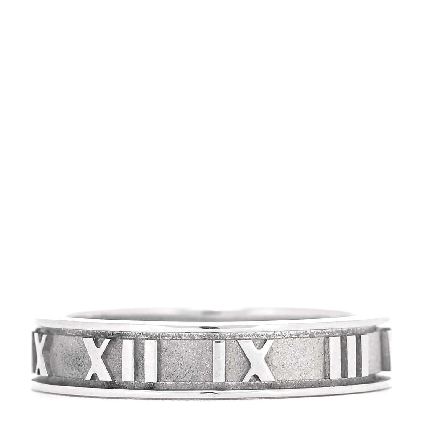 Sterling Silver Narrow Atlas Ring 50 5.25