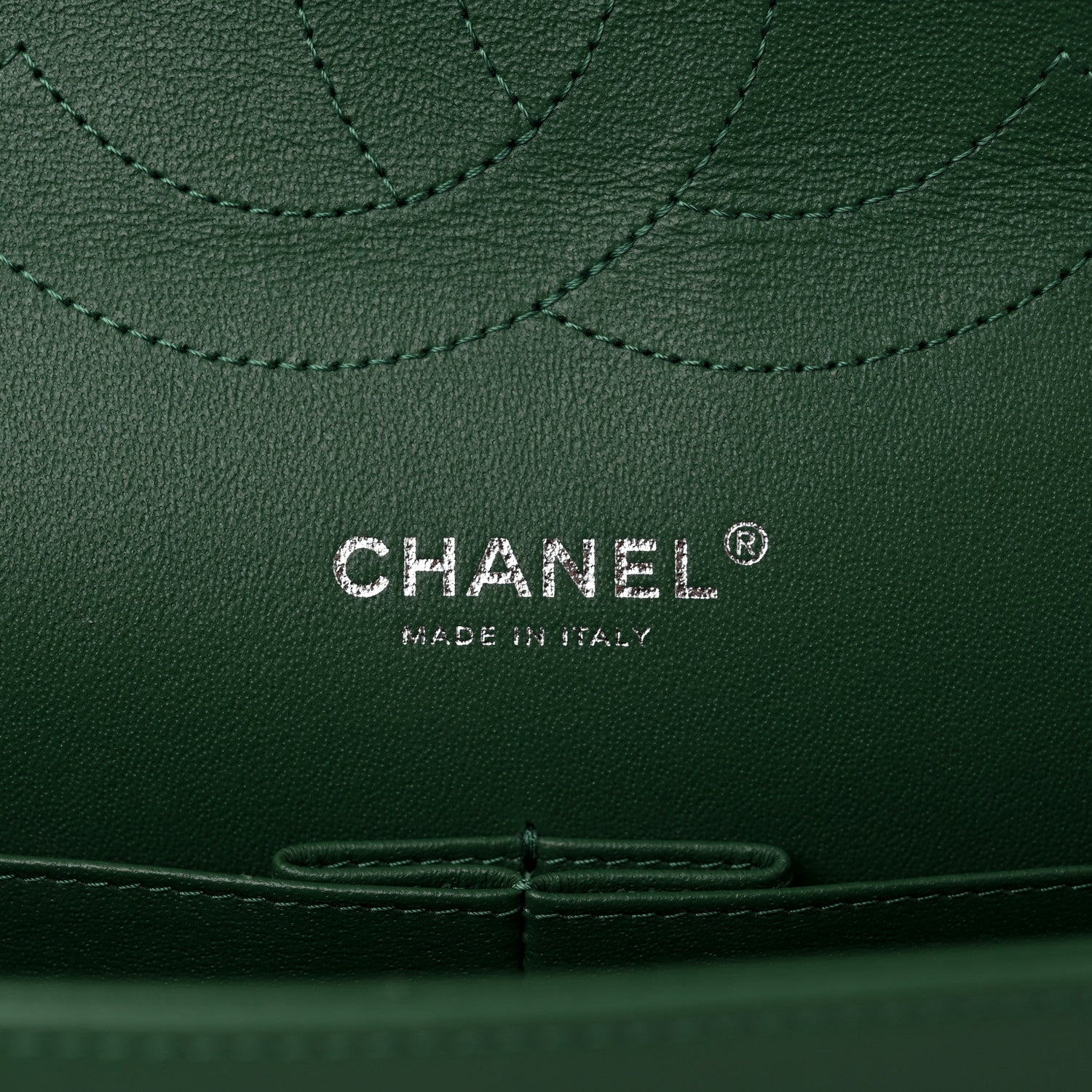 Chanel Lambskin Quilted Jumbo Double Flap Green 6 of 10