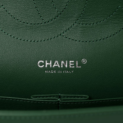 Chanel Lambskin Quilted Jumbo Double Flap Green 6 of 10