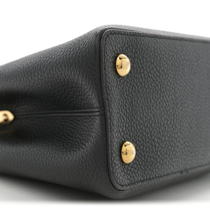 Louis Vuitton Taurillon Capucines PM Black 8 of 9
