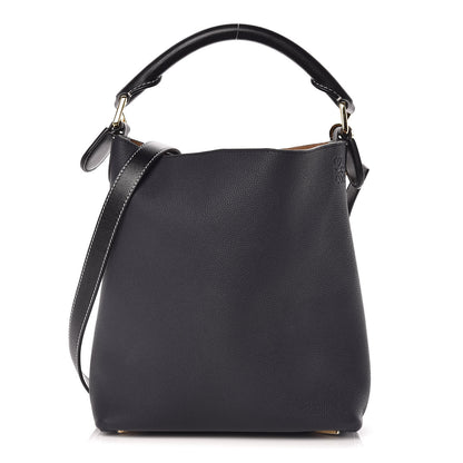 Loewe Calfskin V Bucket Bag Midnight Blue Black 1 of 9