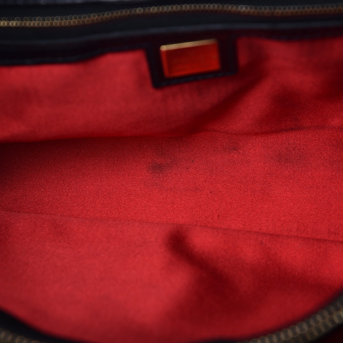 Suede Glitter Shoulder Bag Black