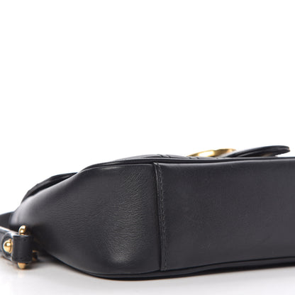 Gucci Calfskin Matelasse Mini GG Marmont Shoulder Bag Black 6 of 10