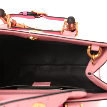 Gucci Ostrich Small Diana Tote Wild Rose Fuxia Fluo 5 of 12