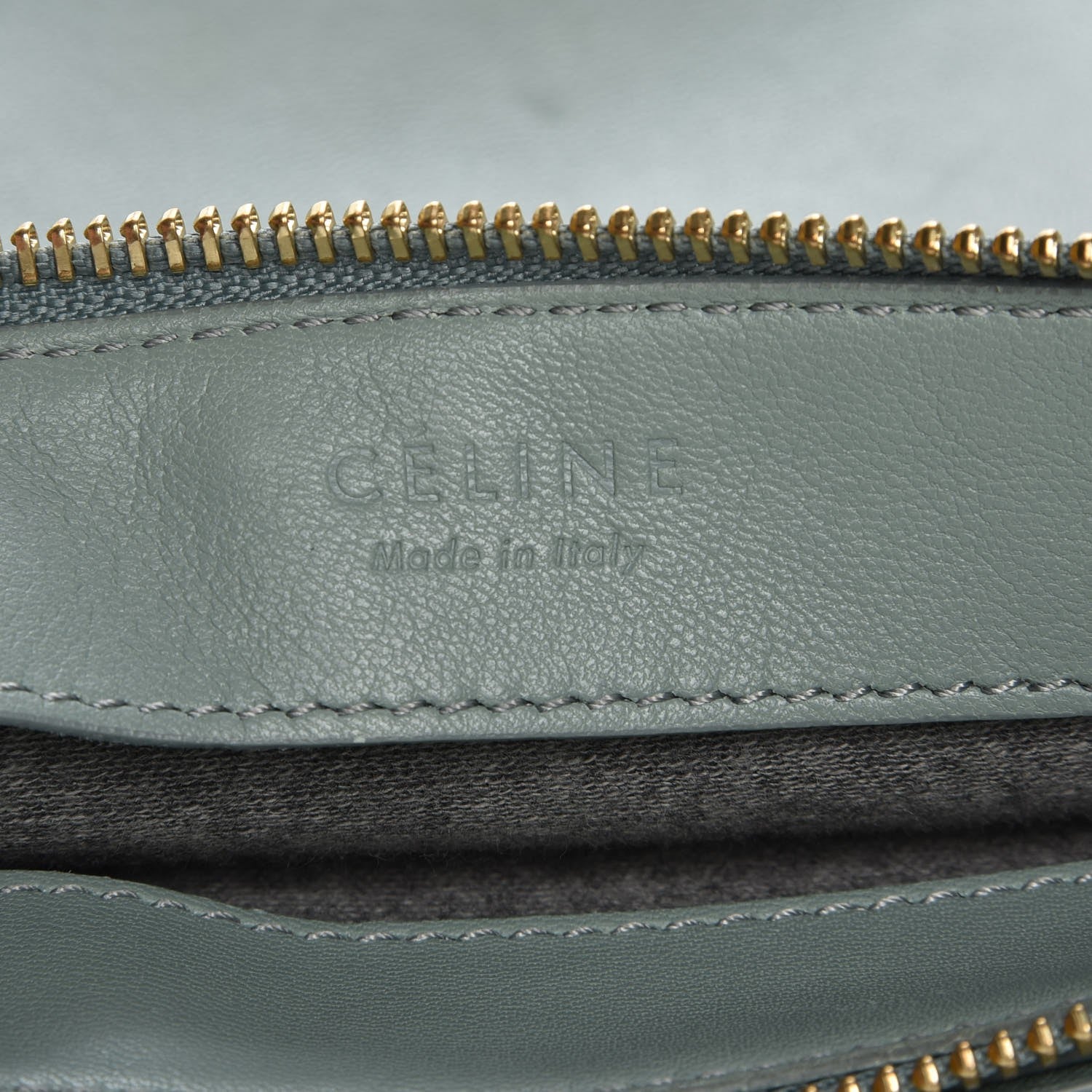 Celine Lambskin Large Trio Crossbody Bag Jade 6 of 7