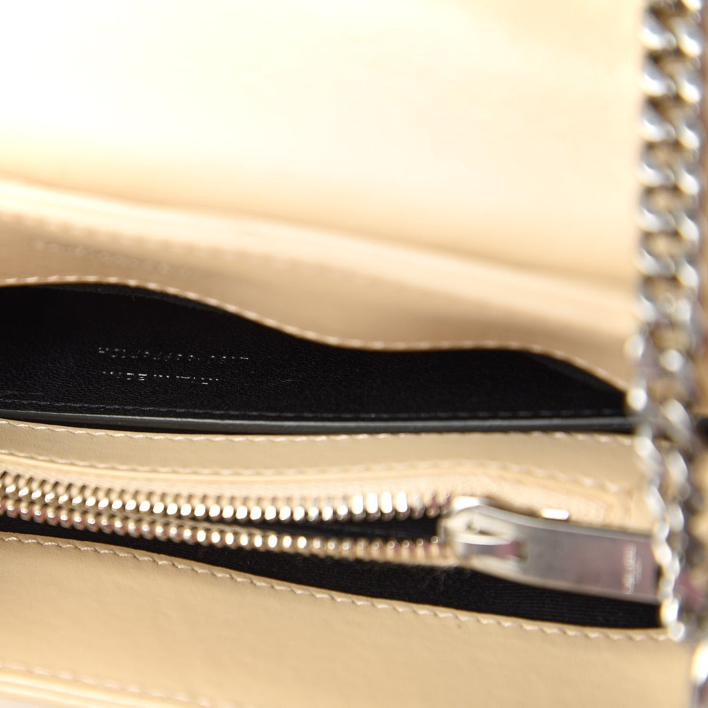 Calfskin Y Quilted Monogram Small Loulou Chain Satchel Nude Powder