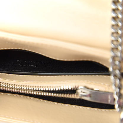 Saint Laurent Calfskin Y Quilted Monogram Small Loulou Chain Satchel Nude Powder 9 of 10