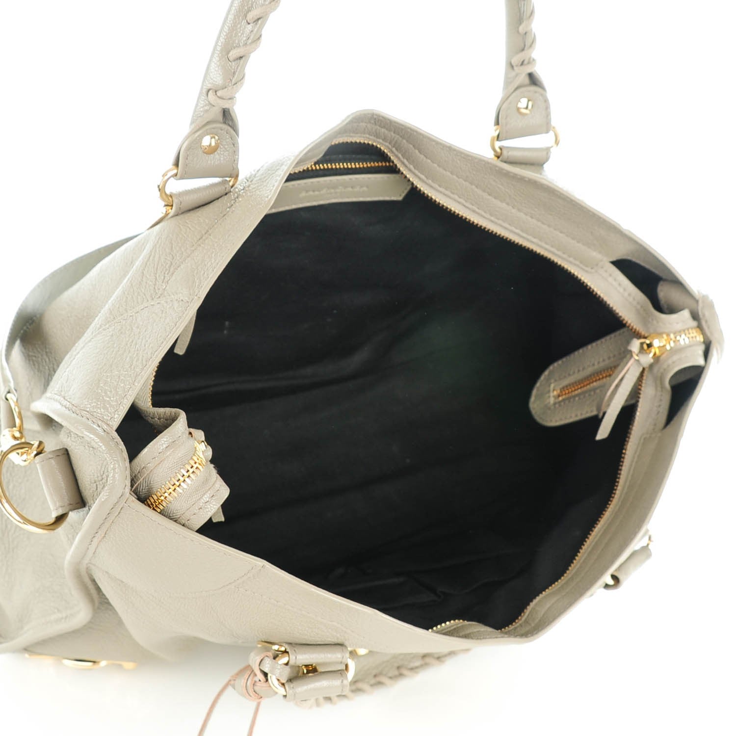 Balenciaga Chevre Gold Metallic Edge Hardware City Gris Taupe 5 of 7