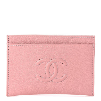Chanel Calfskin Timeless CC Card Holder Light Pink 1 of 9