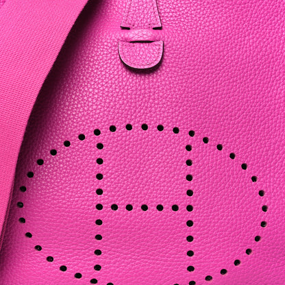 Hermes Taurillon Clemence Evelyne III PM Magnolia 8 of 10