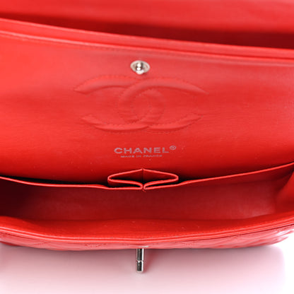 Chanel Patent Calfskin Quilted Medium Double Flap Red 5 of 14