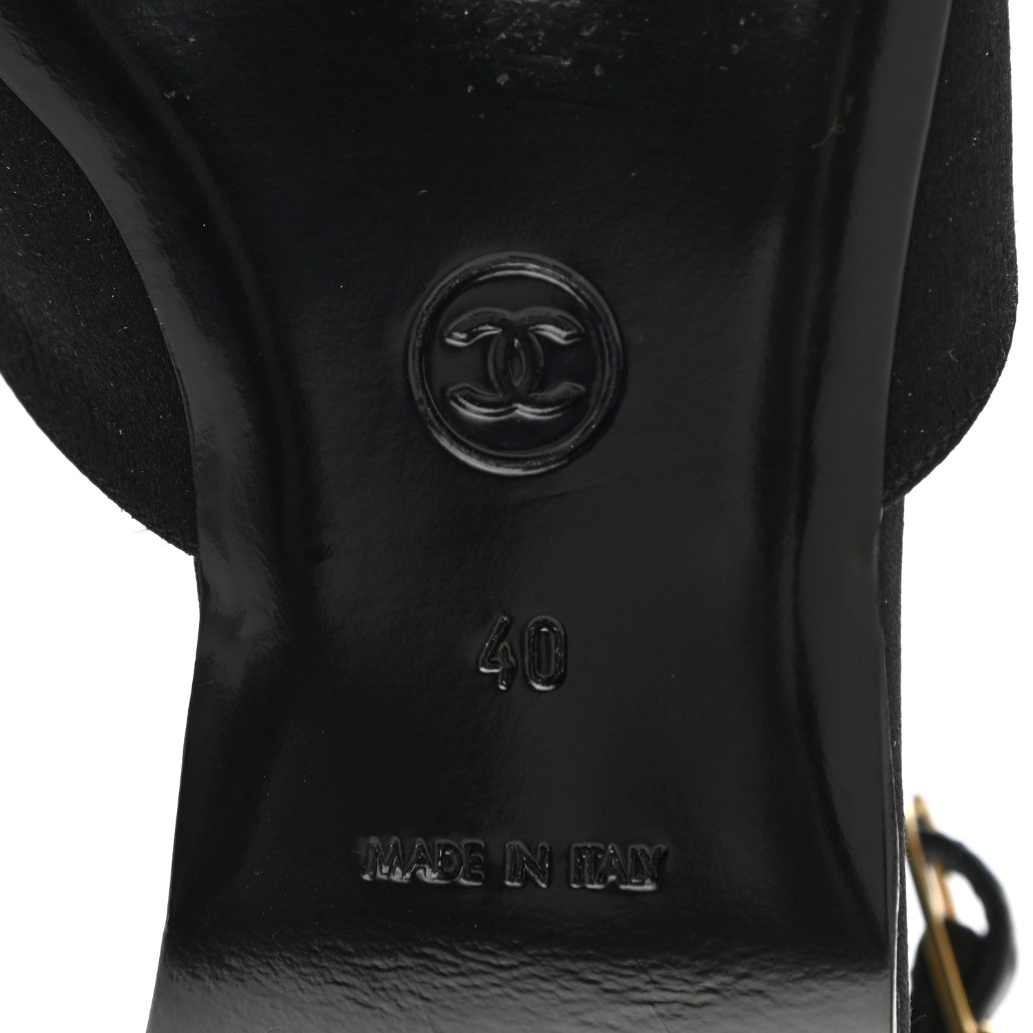 Chanel Satin Crystal Star Flats 40 Black 6 of 8