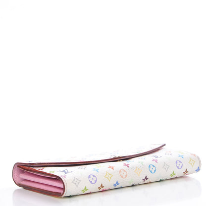 Louis Vuitton Monogram Multicolor Sarah Wallet NM White Litchi 4 of 12
