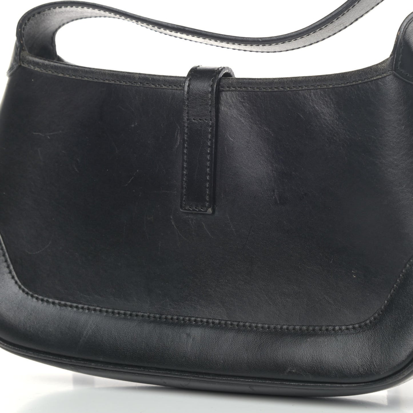 Calfskin Jackie O Hobo Black
