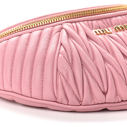 Miu Miu Nappa Matelasse Rider Belt Bag Orchid Pink 6 of 14