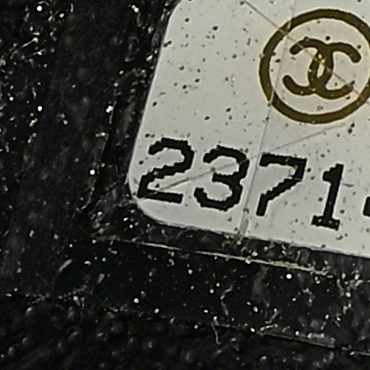 Chanel Lambskin Reverse Chevron Quilted Round Top Handle Flap Black 7 of 10